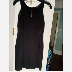 Express mesh cut out dress